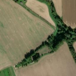 Satellite imagery of [Kněždub] church t., CZ