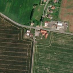 Satellite imagery of [Milíčovice] church t., CZ
