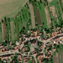 Satellite imagery of [Kněždub] church t., CZ