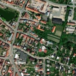 Satellite imagery of [Znojmo-Přímětice] church t., CZ