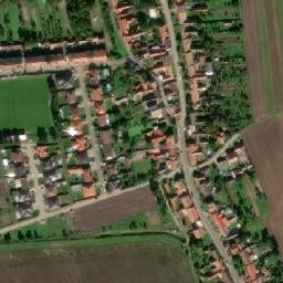 Satellite imagery of [Kněždub] church t., CZ