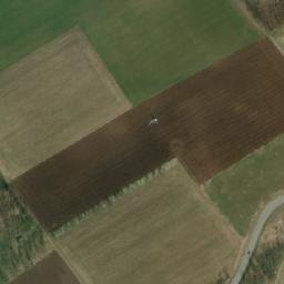 Satellite imagery of [Lechovice] church t. south, CZ