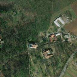 Satellite imagery of [Lechovice] church t. south, CZ