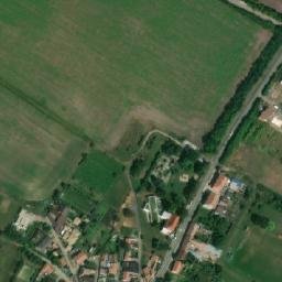 Satellite imagery of [Zaječí] church t., CZ