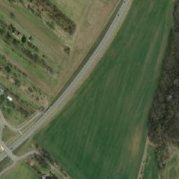 Satellite imagery of [Lechovice] church t. south, CZ