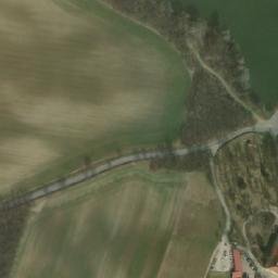 Satellite imagery of [Břežany u Znojma] church t., CZ