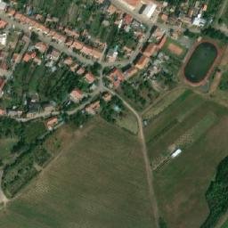 Satellite imagery of [Zaječí] church t., CZ