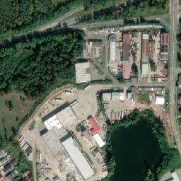 Satellite imagery of [Hodonín] brick yard chimney, CZ
