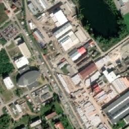 Satellite imagery of [Hodonín] brick yard chimney, CZ