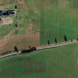 Satellite imagery of [Chvalšiny] church t., CZ