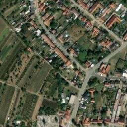 Satellite imagery of [Drnholec] church t., CZ