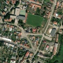 Satellite imagery of [Drnholec] church t., CZ