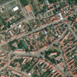 Satellite imagery of [Rakvice] church t., CZ