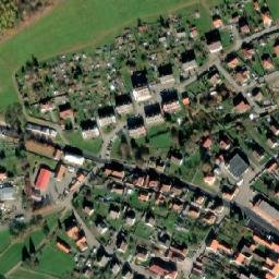 Satellite imagery of [Chvalšiny] church t., CZ