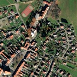 Satellite imagery of [Chvalšiny] church t., CZ