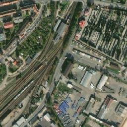 Satellite imagery of [Znojmo-město] former factory chimney, CZ