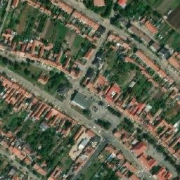 Satellite imagery of [Velké Bílovice] church t., CZ