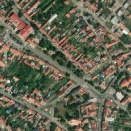 Satellite imagery of [Velké Bílovice] church t., CZ