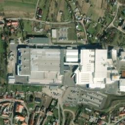 Satellite imagery of [Hodonice] church t., CZ