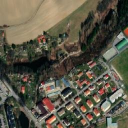 Satellite imagery of Jihostroj [Velešín] factory chimney, CZ