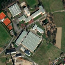 Satellite imagery of Jihostroj [Velešín] factory chimney, CZ