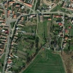Satellite imagery of [Hodonice] church t., CZ