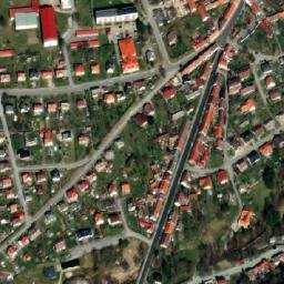 Satellite imagery of Jihostroj [Velešín] factory chimney, CZ