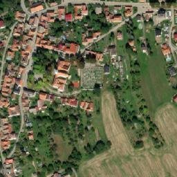 Satellite imagery of [Svatý Jan nad Malší] church t., CZ