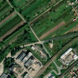 Satellite imagery of Mir [Mikulčice] coal mine chimney, CZ