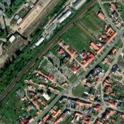 Satellite imagery of Mir [Mikulčice] coal mine chimney, CZ