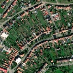 Satellite imagery of Mir [Mikulčice] coal mine chimney, CZ