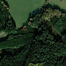 Satellite imagery of Olymp [Boletice-Kraví Hora] church t., CZ