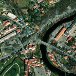 Satellite imagery of Český Krumlov Castle, CZ