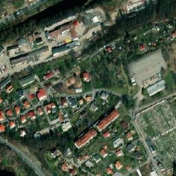 Satellite imagery of [Český Krumlov] castle outlook t., CZ
