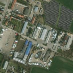 Satellite imagery of [Hrušovany nad Jevišovkou] sugar factory chimney, CZ