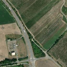 Satellite imagery of [Mikulov na Moravě] factory chimney, CZ