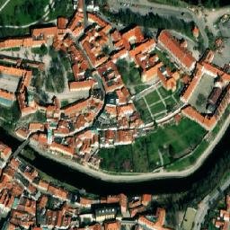 Satellite imagery of Český Krumlov Castle, CZ