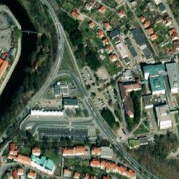 Satellite imagery of [Český Krumlov] castle outlook t., CZ