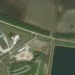 Satellite imagery of [Hrušovany nad Jevišovkou] sugar factory chimney, CZ