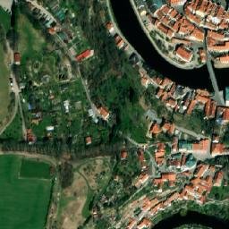 Satellite imagery of Český Krumlov Castle, CZ