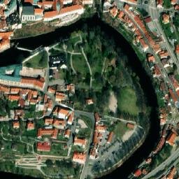 Satellite imagery of Český Krumlov Castle, CZ