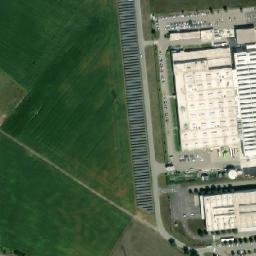 Satellite imagery of [Mikulov na Moravě] factory chimney, CZ
