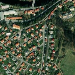 Satellite imagery of Křížová hora [Český Krumlov] chapel sanctus t., CZ