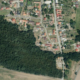Satellite imagery of [Nový Přerov] church t., CZ