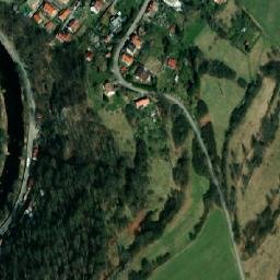Satellite imagery of Křížová hora [Český Krumlov] chapel sanctus t., CZ