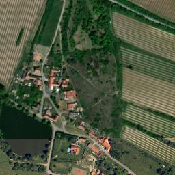 Satellite imagery of [Hnánice] church t., CZ