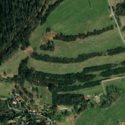 Satellite imagery of Křížová hora [Český Krumlov] chapel sanctus t., CZ