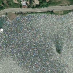 Satellite imagery of cairn, SK