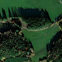 Satellite imagery of [Boletice-Polná] church t., CZ