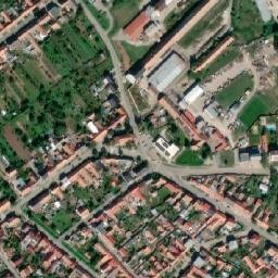 Satellite imagery of [Hrušky] church t., CZ